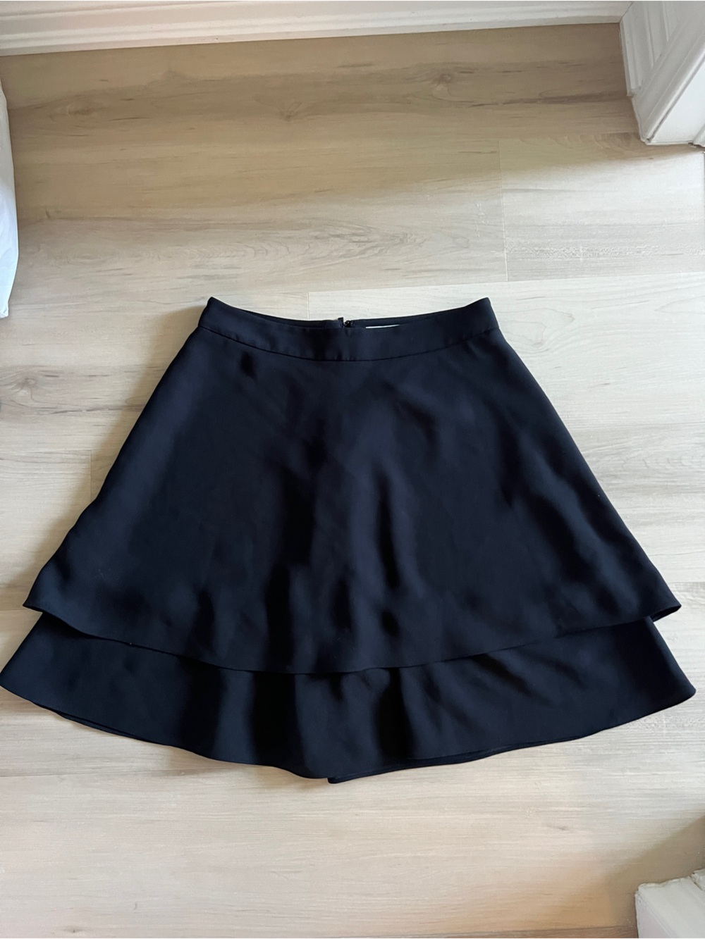 Kate Spade Black Tiered Mini Skirt